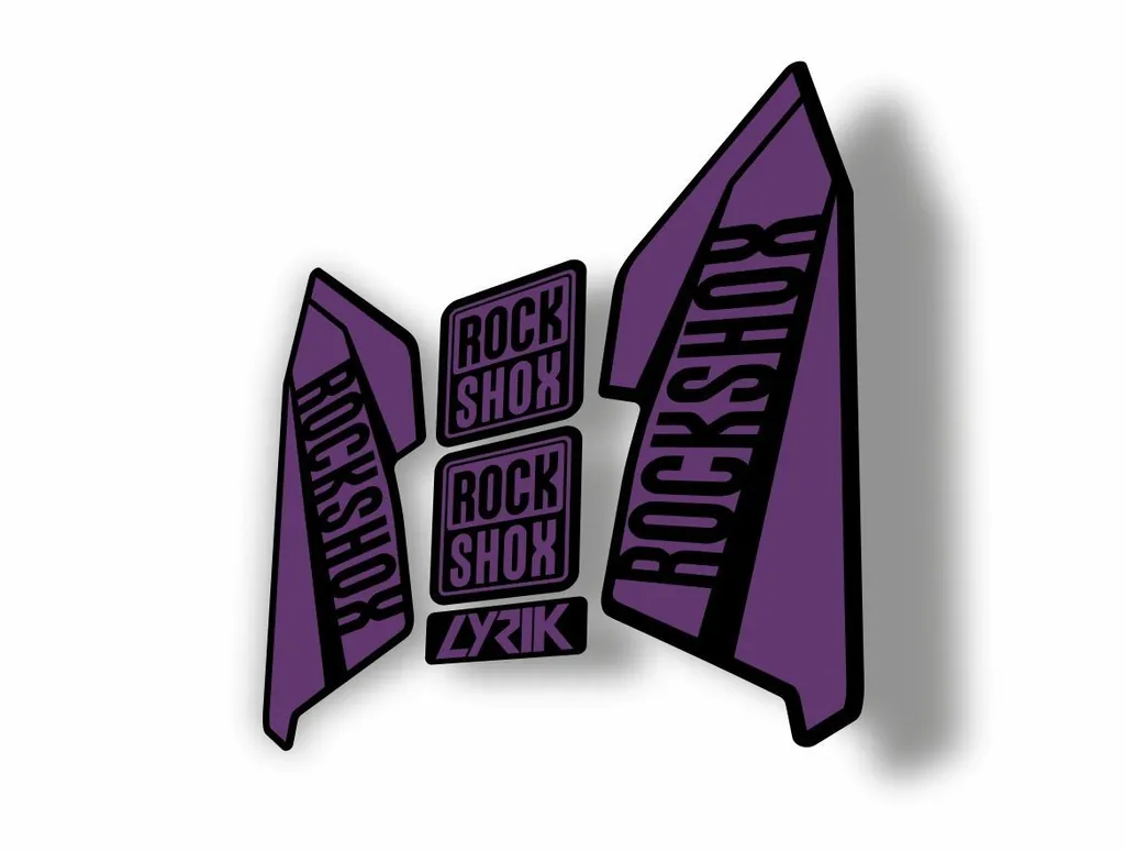 Rock Shox Lyrik 2016 Fork Decal Bike Cycling Sticker Purple - 1