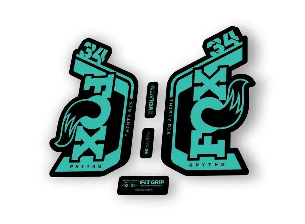 Fox 34 Rhythm 2024 Fork Suspension Factory Decal Sticker Adhesive Dolphin - 1