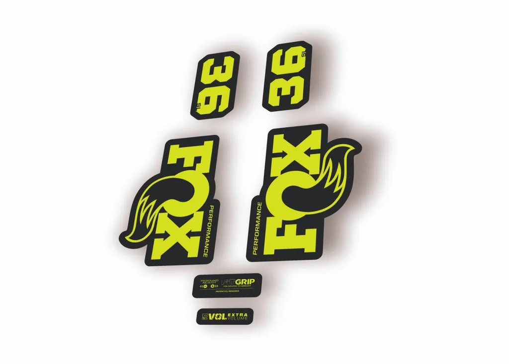 FOX 36 SL Performance Factory 2026 Fork Decal Sticker Adhesive Lime Green - 1
