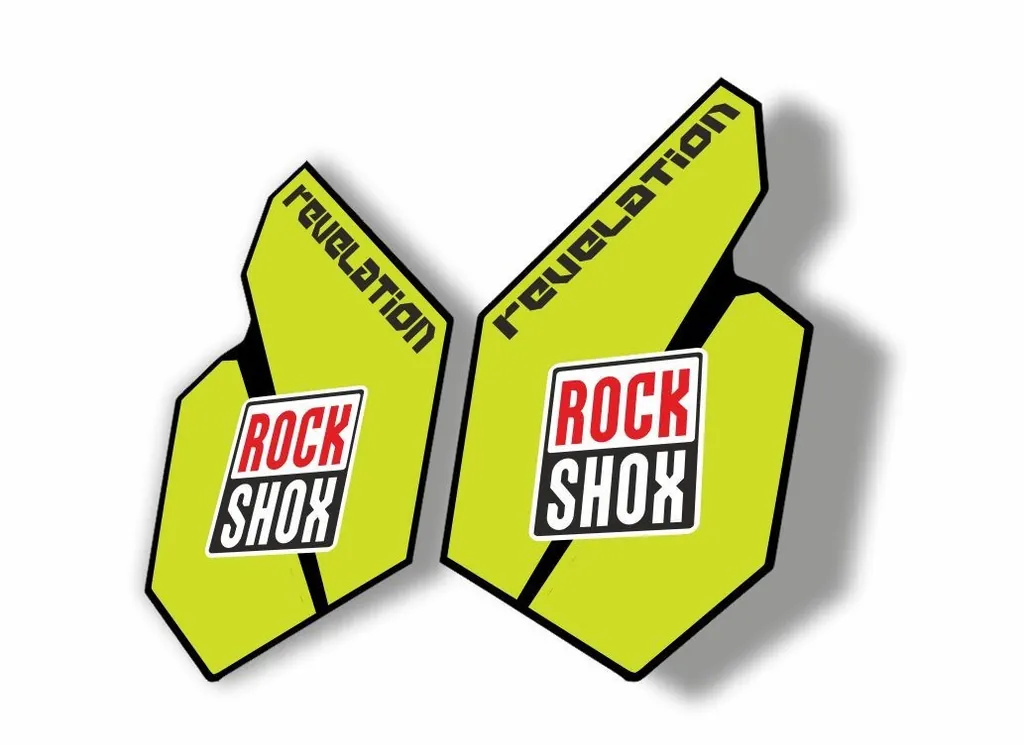 Rock Shox REVELATION 2012 Mountain Bike Cycling Decal Sticker Adhesive L. Green - 1