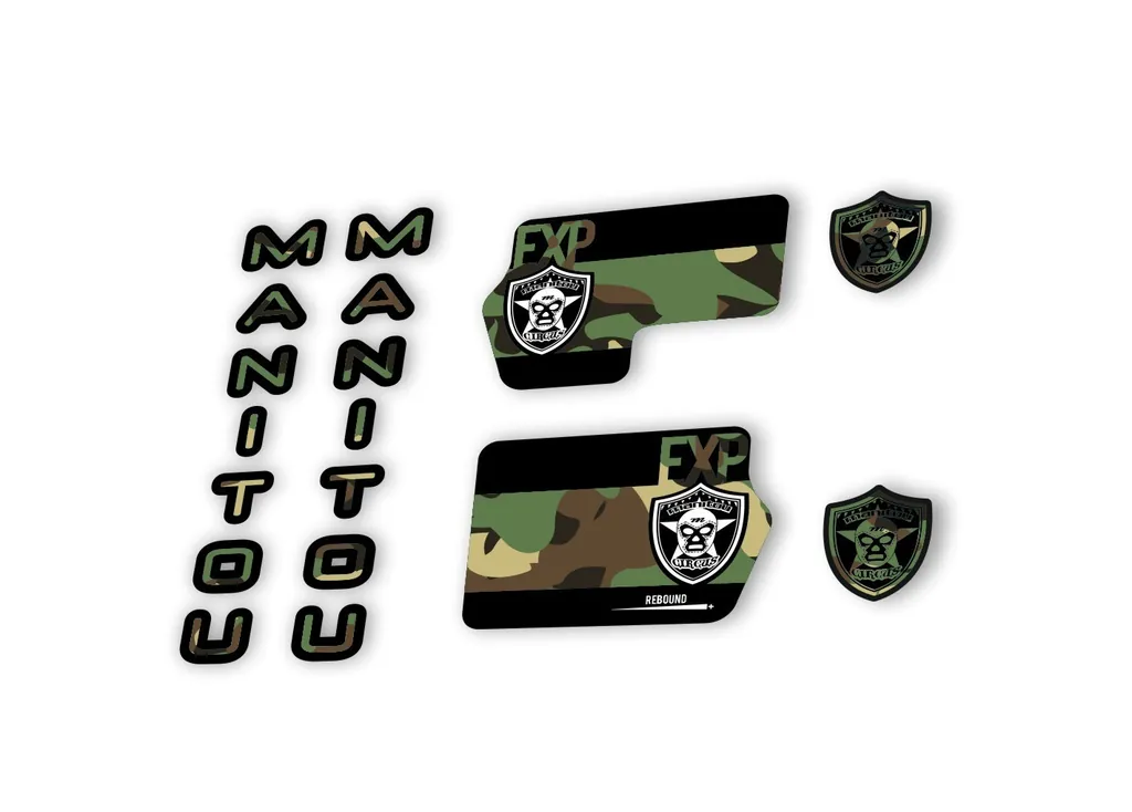 Manitou Circus Expert 2020 Fork Suspension Decal Kit Sticker Camo - 1