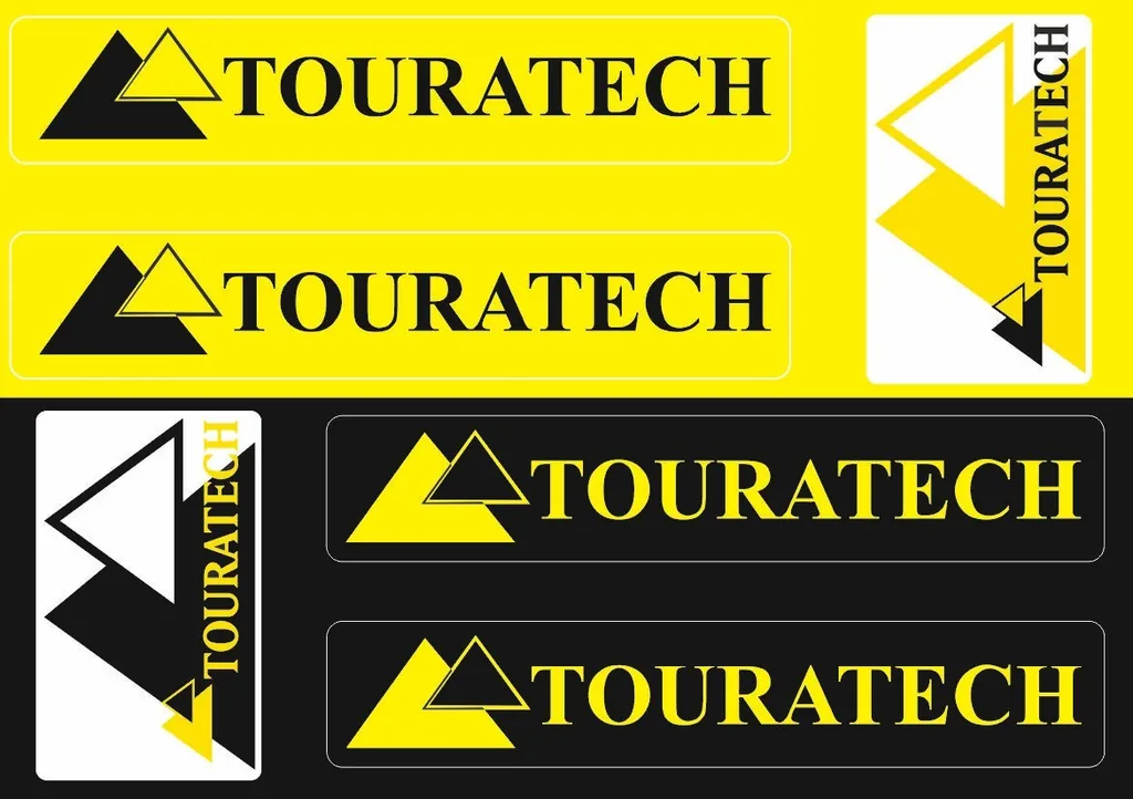 Touratech Case Box Fork Decals Stickers Graphic Set Vinyl Adhesive 6 Pcs - 1