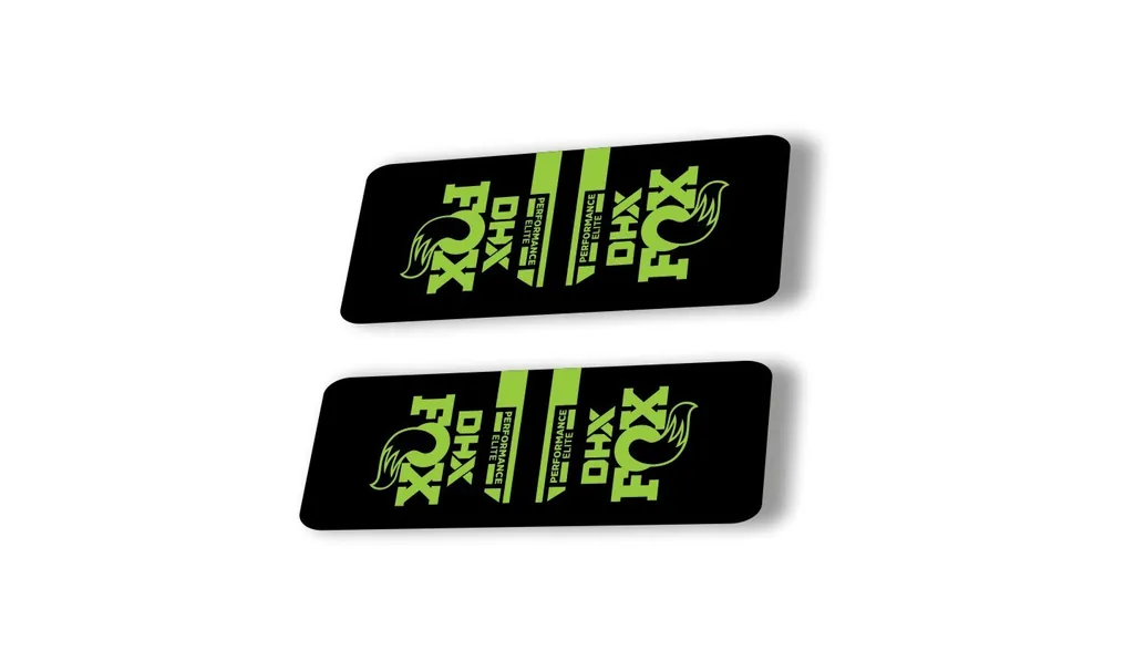 FOX DHX 2022 Performance Elite Rear Shock Suspension Sticker Decal Green - 1