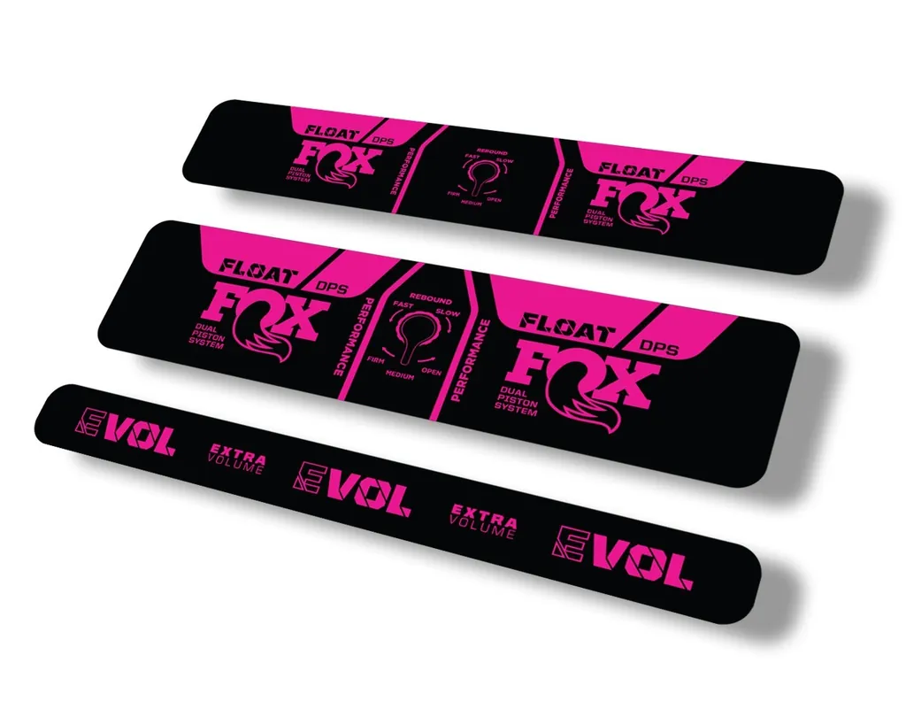 FOX Float DPS 2021 Performance Rear Shock Suspension Sticker Decal Pink - 1
