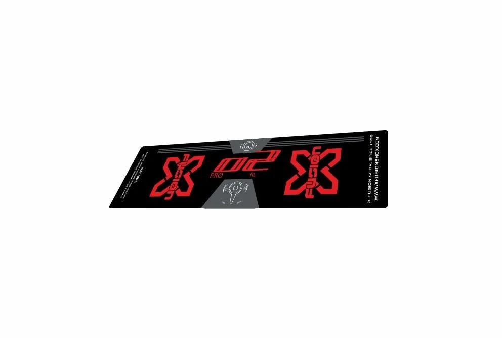 X Fusion 2018 O2 Pro RL Rear Shock Suspension Sticker Factory Decal Red - 1
