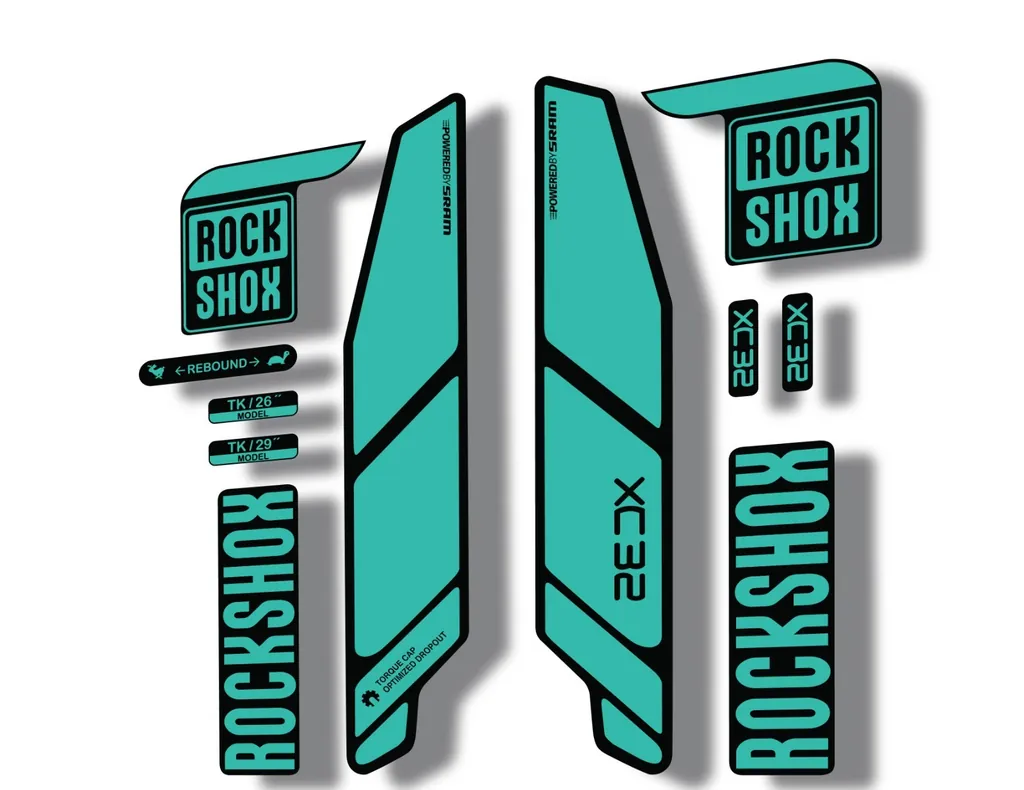Rock Shox XC32 2014 Fork Decal Mountain Bike Cycling Sticker Adhesive Dolphin - 1