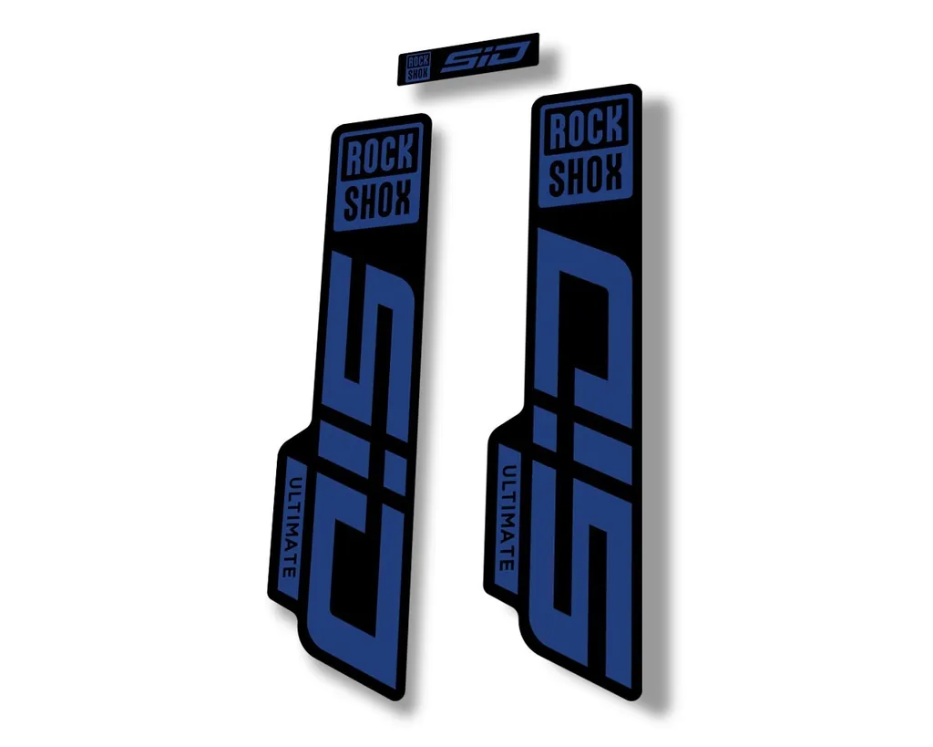 Rock Shox SID 2021 ULTIMATE Fork Decal Mountain Bike Cycling Sticker Dark Blue - 1