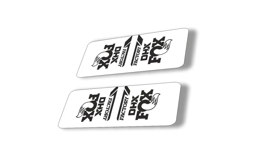FOX DHX 2022 Factory Rear Shock Suspension Sticker Decal Adhesive Black - 1