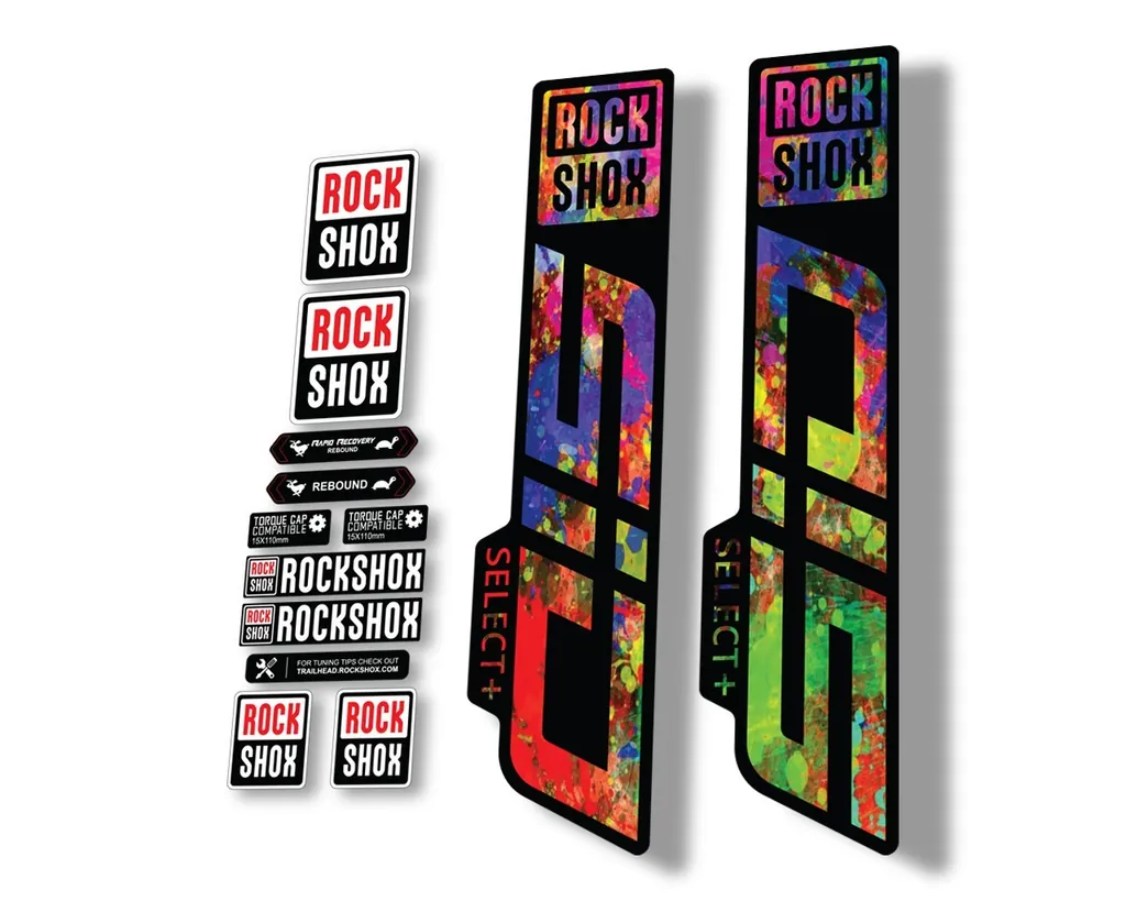 Rock Shox SID 2021 Select + (Plus) Mountain Bike Cycling Decal Sticker Oil Slick - 1
