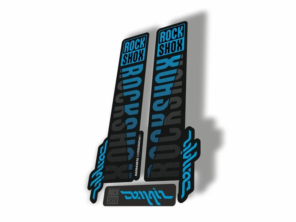 Rock Shox DOMAIN 2018 Fork Decal Mountain Bike Cycling Sticker Blue Gray - 1