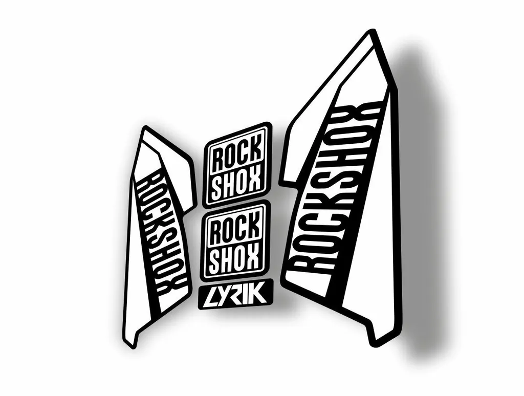 Rock Shox Lyrik 2016 Fork Decal Bike Cycling Sticker White - 1