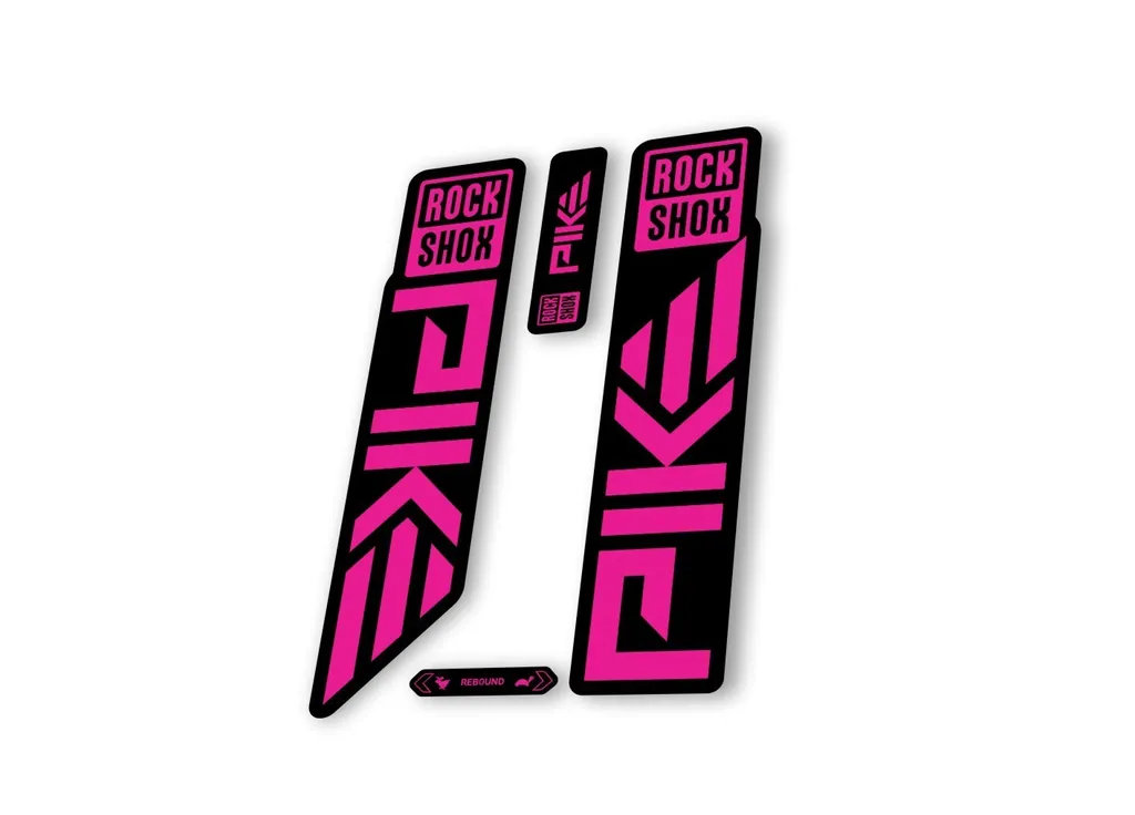 Rock Shox PIKE 2023 Mountain Bike Cycling Decal Sticker Adhesive Pink - 1
