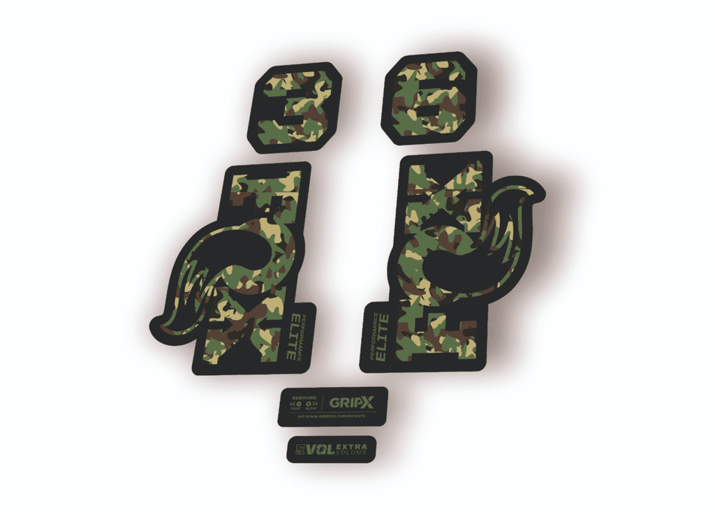 FOX 36 Elite Performance 2026 Fork Factory Decal Sticker Adhesive Camo - 1