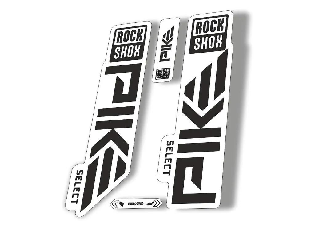 Rock Shox PIKE SELECT 2023 Mountain Bike Cycling Decal Sticker Adhesive Black - 1