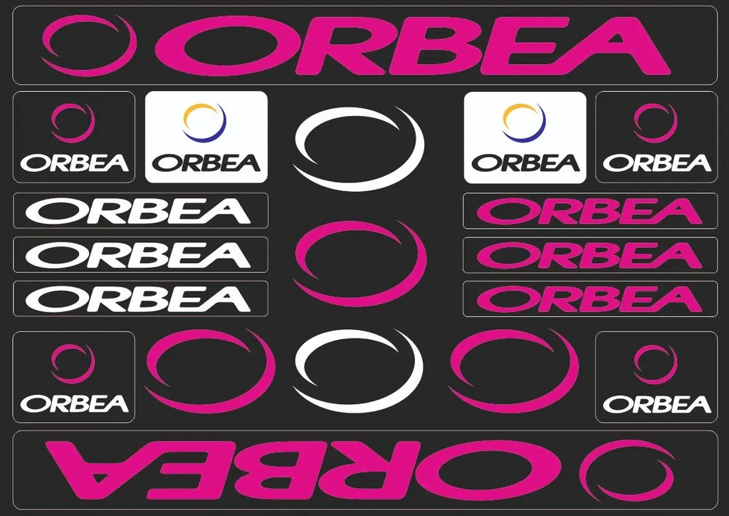 Bicycle Vinyl Stickers – Compatible with ORBEA Bikes – Pink - 1