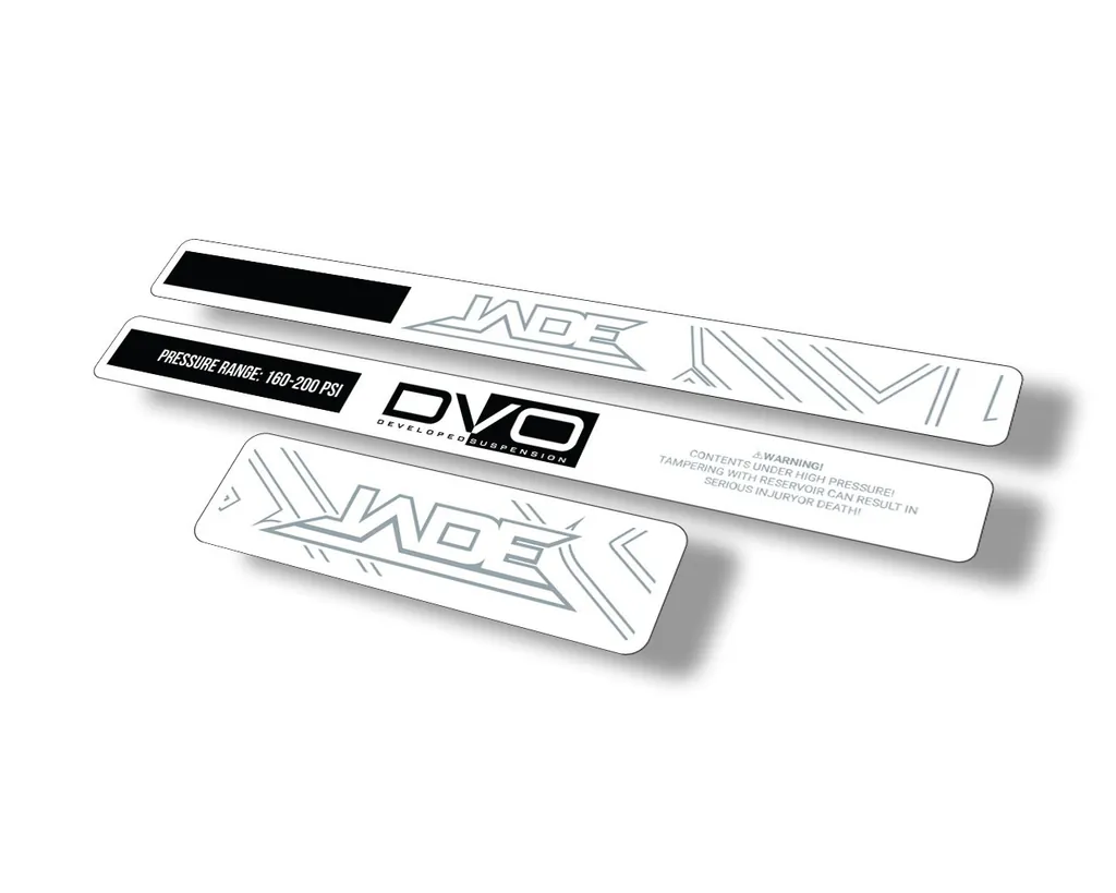 DVO Jade Coil 2020 Rear Shock Suspension Sticker Factory Decal Adhesive Black - 1