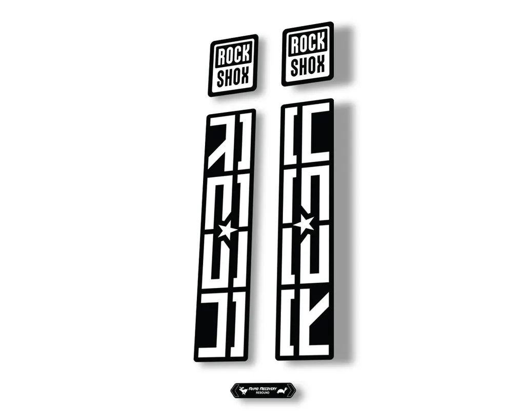 Rock Shox REBA 2020 Fork Decal Mountain Bike Cycling Sticker Adhesive White - 1