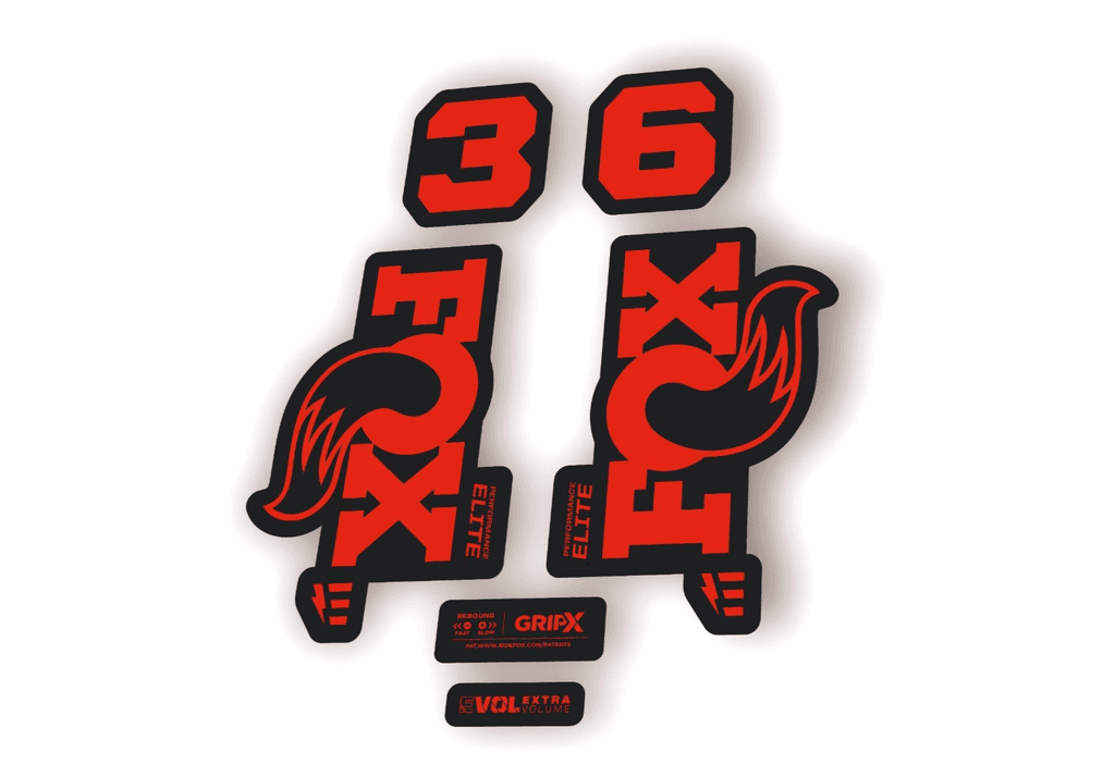 FOX 36 Elite E-Optimized 2026 Fork Factory Decal Sticker Adhesive Red - 1