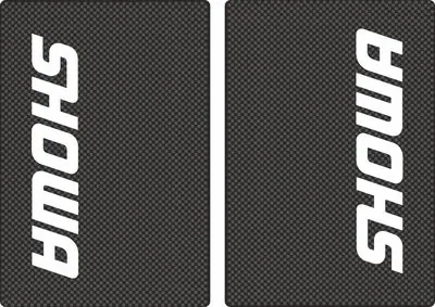 Showa Motocross Upper Fork Decal Stickers Graphic Set Adhesive Carbon - 1