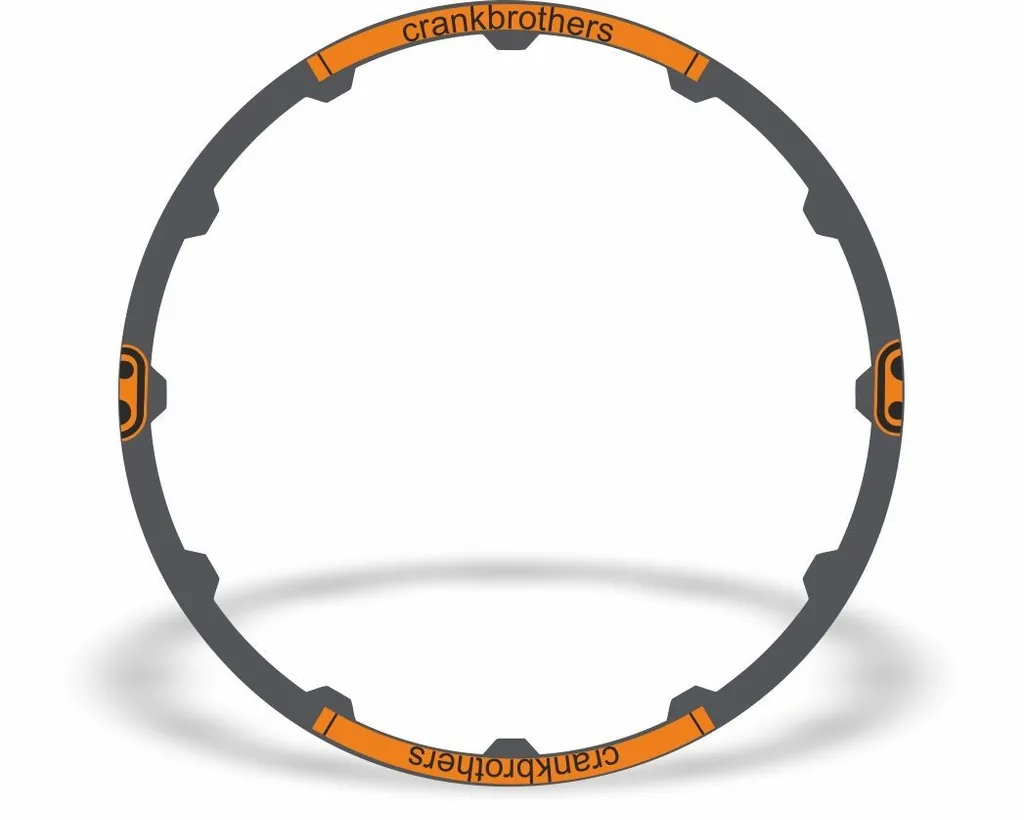 Crank Brothers Cobalt 29" Rim Sticker Decal Vinyl Replacement Adhesive Orange - 1