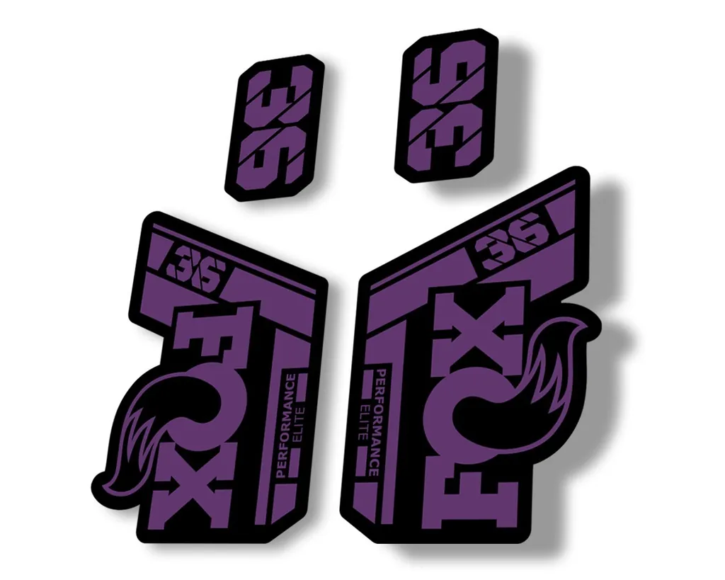 FOX 36 Performance Elite 2021 Forks Suspension Factory Decal Sticker Purple - 1