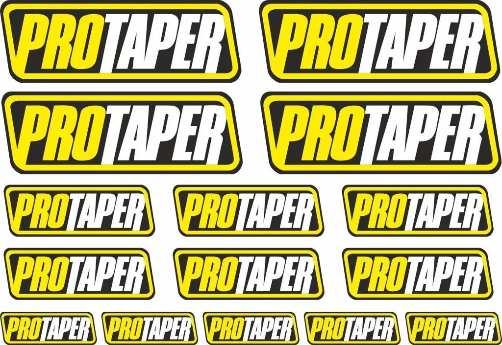 Pro Taper Decal Sheet Sticker Graphic Set Logo Adhesive Aufkleber 15 Pcs - 1