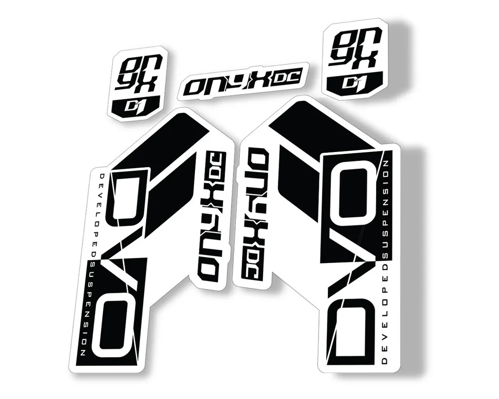 DVO Onyx DC D1 2019 Fork Suspension Sticker Factory Decal Adhesive Black - 1