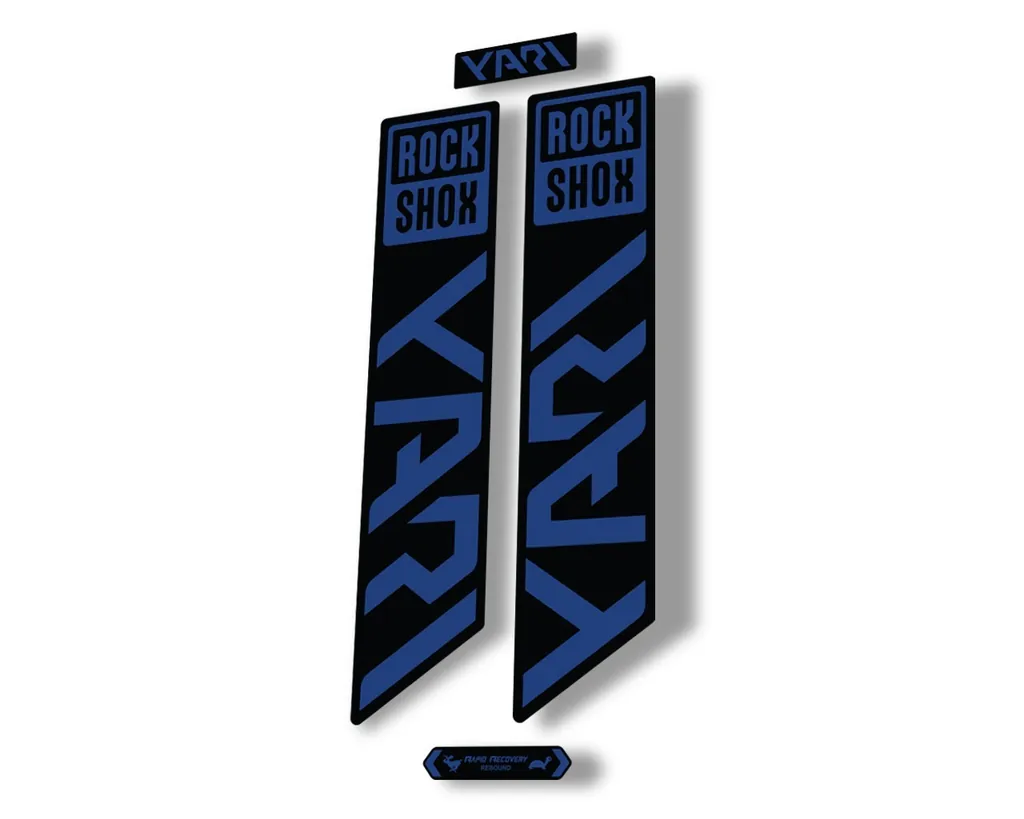 Rock Shox YARI 2021 Fork Decal Mountain Bike Cycling Sticker Adhesive Dark Blue - 1