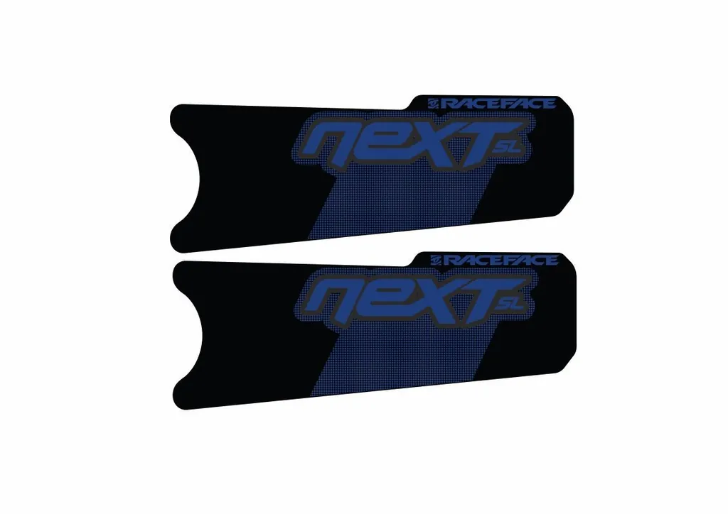 Race Face Next SL Crank Decals Set Sticker Mountain Bike Adhesive Dark Blue 2Pcs - 1