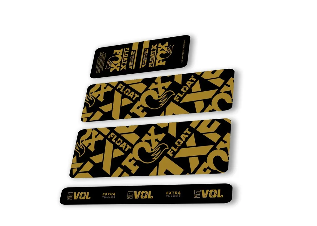 Fox 2022 Float X Performance Elite Rear Shock Suspension Sticker Decal Gold - 1