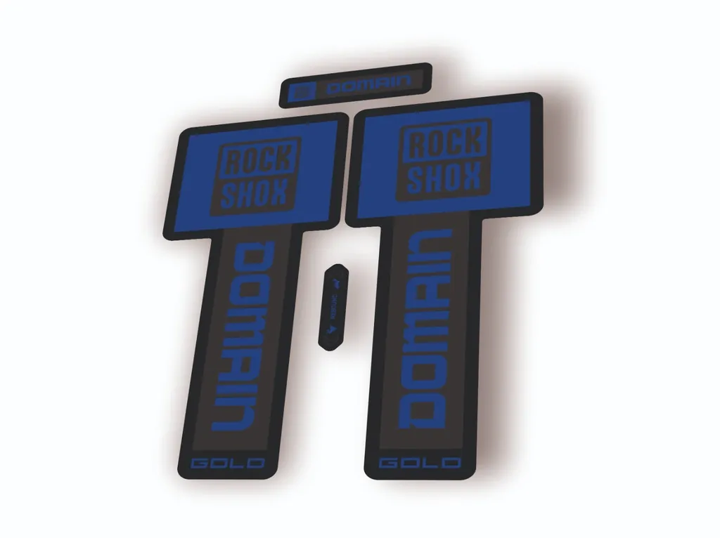 Rock Shox Domain Gold 2025 Fork Decal Mountain Bike Cycling Sticker Dark Blue - 1