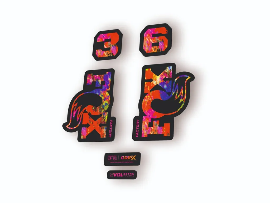 FOX 36 SL Factory 2026 Fork Decal Suspension Sticker Adhesive Oil Slick - 1