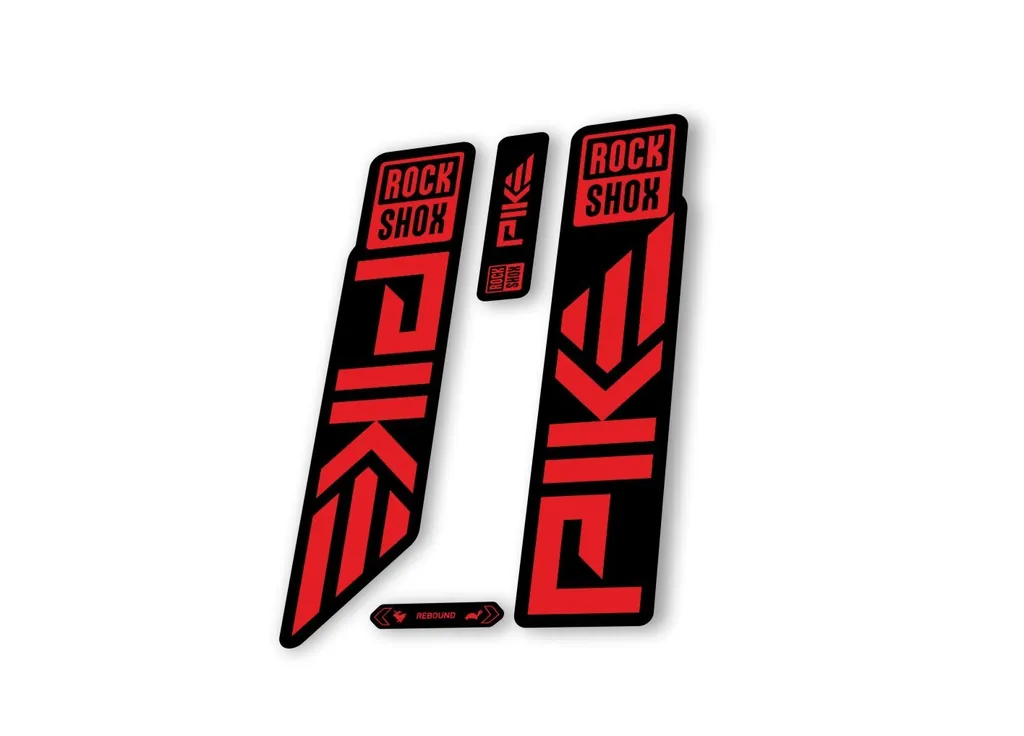 Rock Shox PIKE 2023 Mountain Bike Cycling Decal Sticker Adhesive Red - 1
