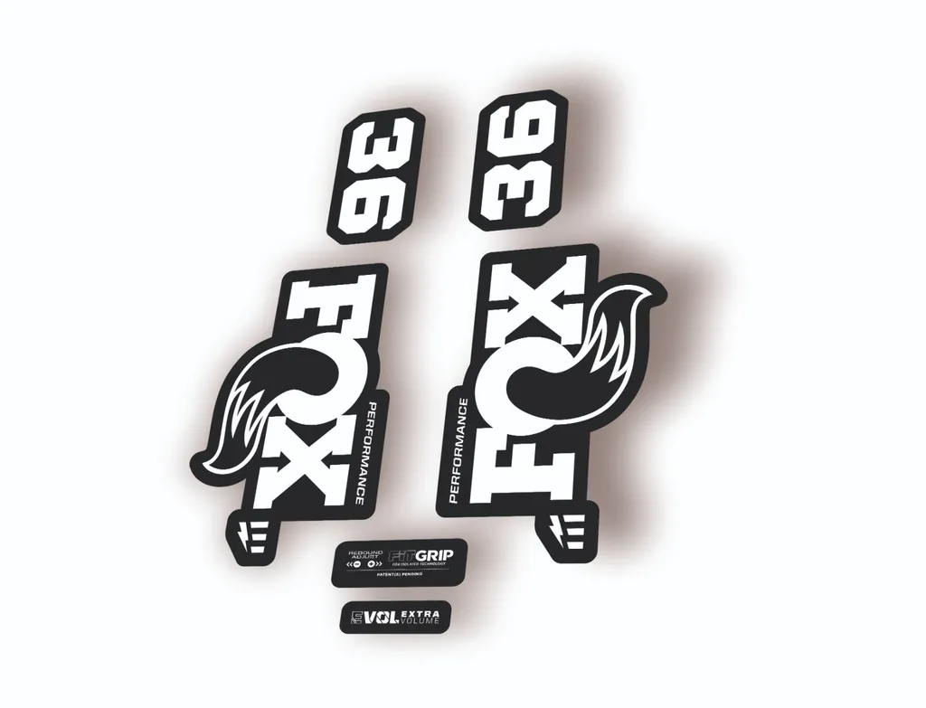 FOX 36 Performance E-Optimized 2026 Fork Factory Decal Sticker Adhesive White - 1