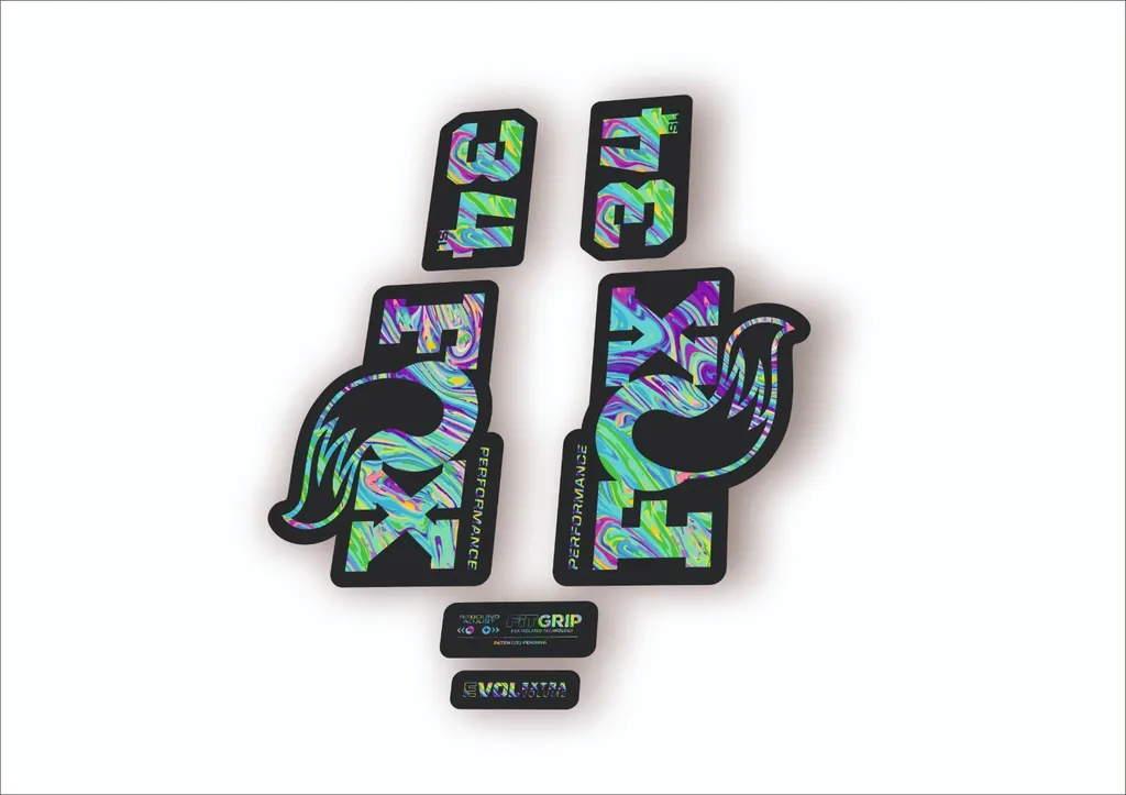 FOX 34 SL Performance 2026 Fork Factory Decal Sticker Adhesive Oil Slick 1 - 1