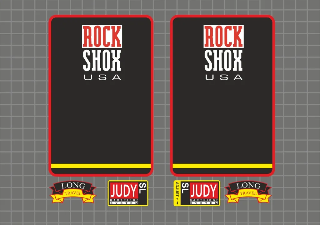 Rock Shox Judy SL 1997 Forks Decals Stickers Graphic Set Vinyl Logo Adhesive #2 - 1