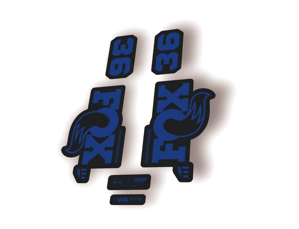 FOX 36 Performance E-Optimized 2026 Fork Factory Decal Sticker Adhesiv Dark Blue - 1