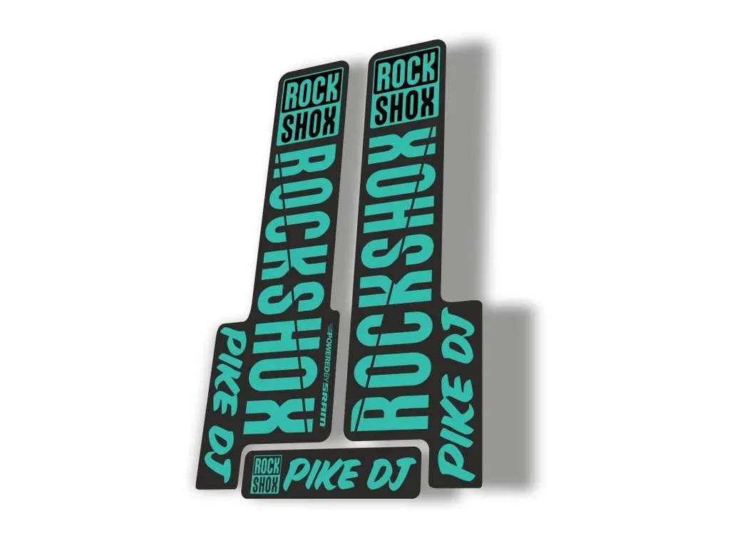 Rock Shox PIKE DJ 2018 Fork Decal Mountain Bike Cycling Sticker Adhesive Dolphin - 1