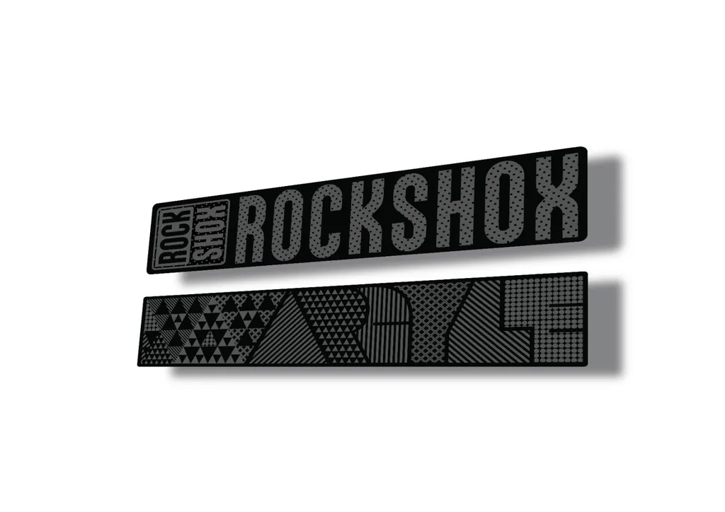 Rock Shox ARGYLE 2017 Fork Decal Mountain Bike Cycling Sticker Adhesive Gray - 1