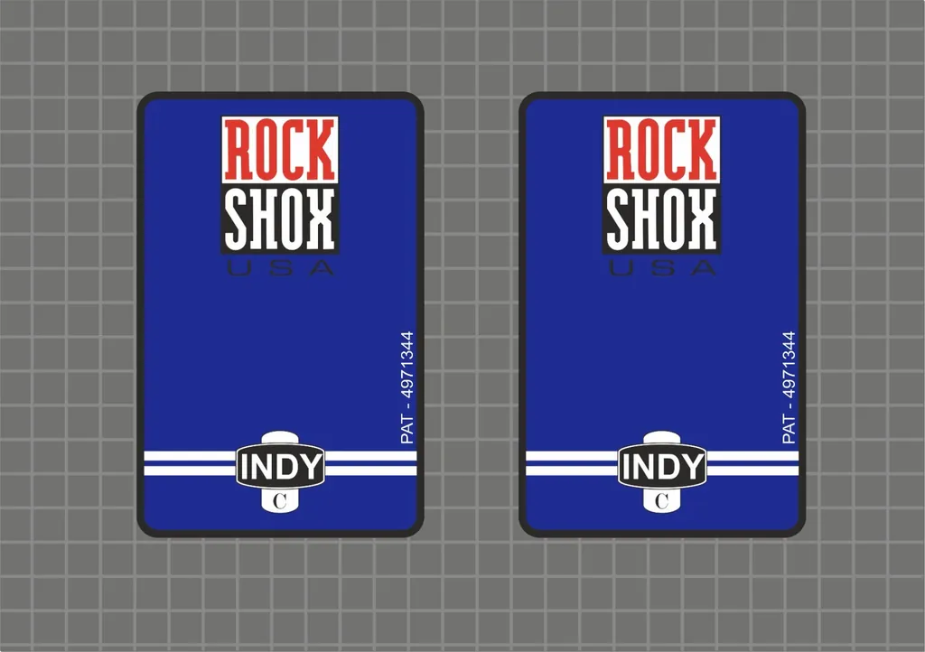 Rock Shox INDY C 1997 Forks Decals Stickers Graphic Set Vinyl Logo Adhesive - 1