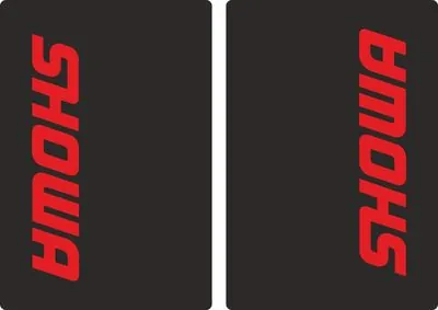 Showa Motocross Upper Fork Decal Stickers Graphic Set Adhesive Red - 1