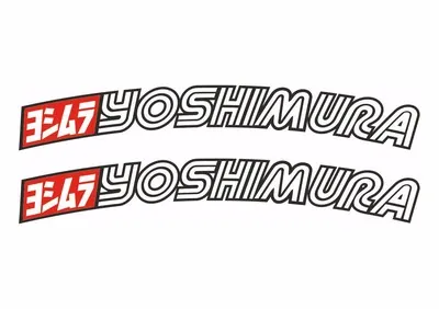 Yoshimura NEW MX Front Fender Decals Replacement Adhesive Sticker Set - 1