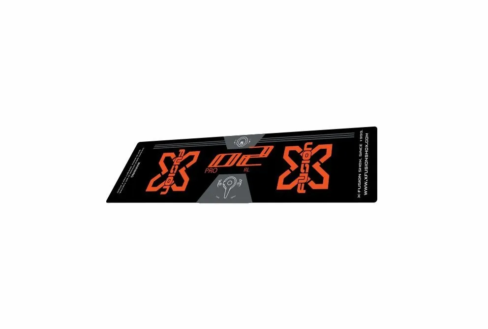 X Fusion 2018 O2 Pro RL Rear Shock Suspension Sticker Factory Decal Orange - 1