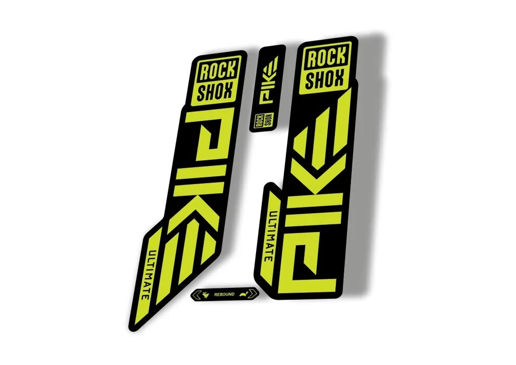 Rock Shox PIKE ULTIMATE 2023 Mountain Bike Cycling Decal Sticker Lime Green - 1