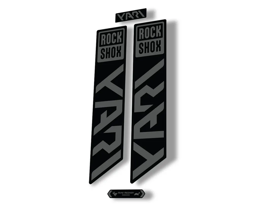 Rock Shox YARI 2021 Fork Decal Mountain Bike Cycling Sticker Adhesive Gray - 1