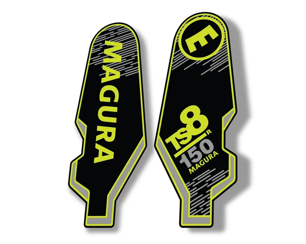 MAGURA TS8 R 150 2013 Suspension Decal Kit Sticker Adhesive Aufkleber Lime Green - 1