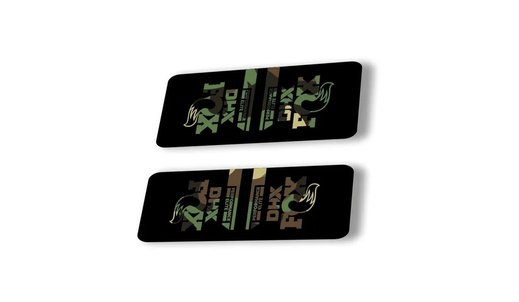 FOX DHX 2022 Performance Elite Rear Shock Suspension Sticker Decal Camo - 1