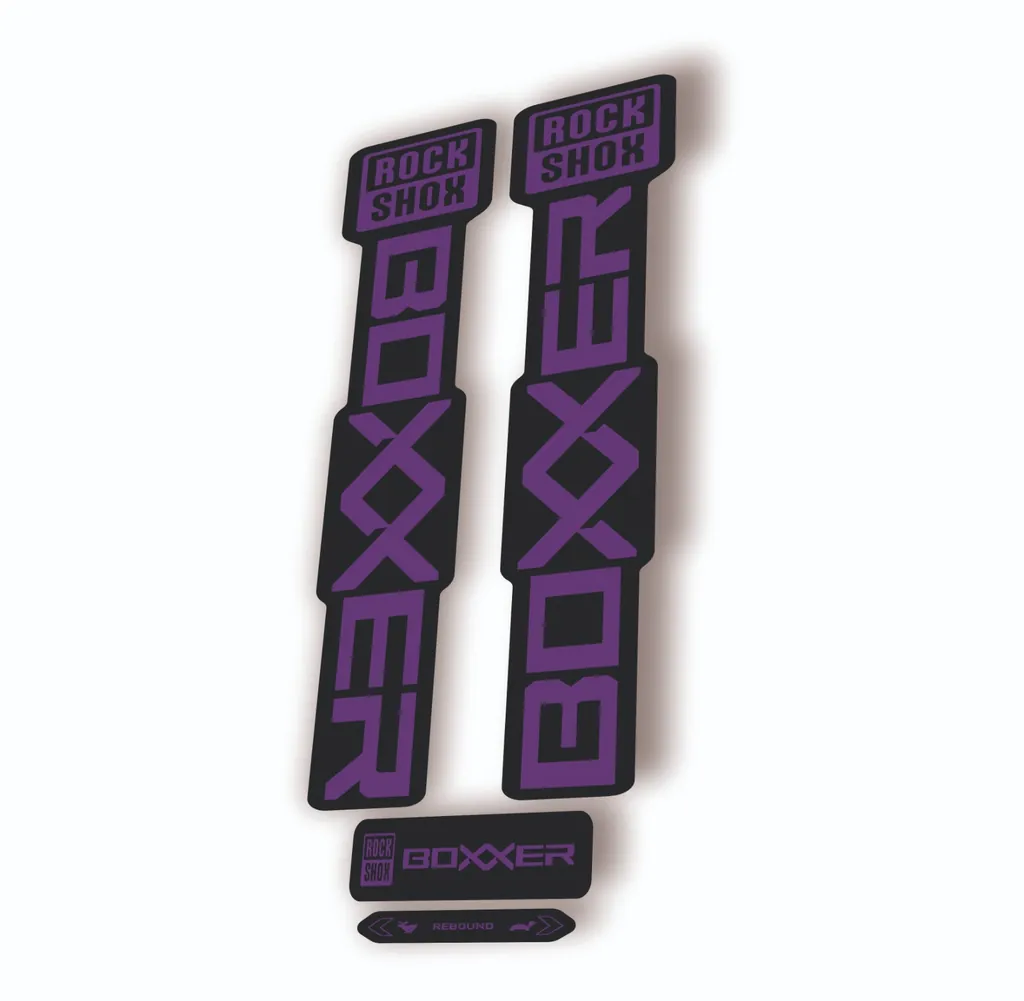 Rock Shox BOXXER 2024 ULTIMATE Mountain Bike Cycling Decal Adhesive Purple - 1