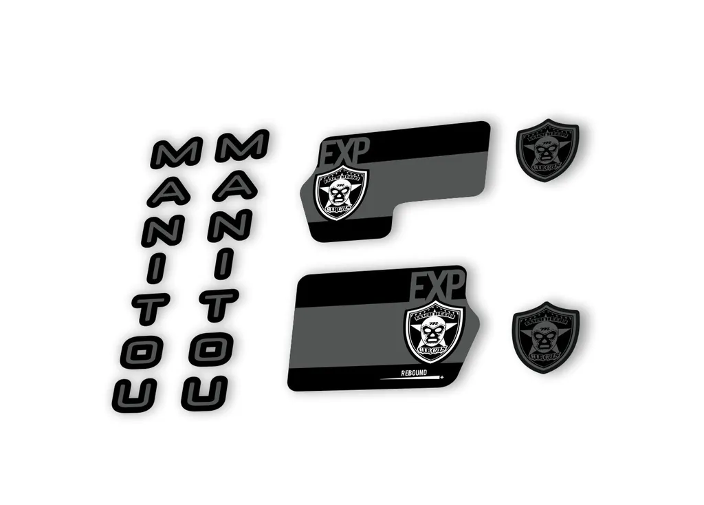 Manitou Circus Expert 2020 Fork Suspension Decal Kit Sticker Gray - 1