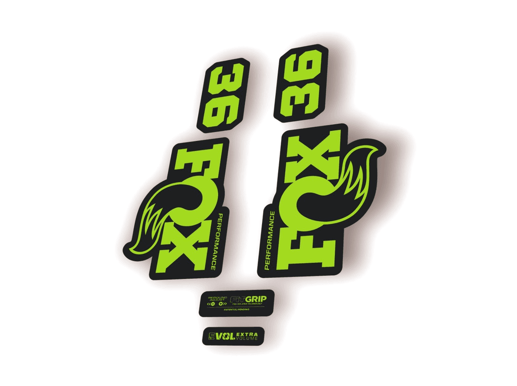 FOX 36 Performance 2026 Fork Factory Suspension Decal Sticker Adhesive Green - 1